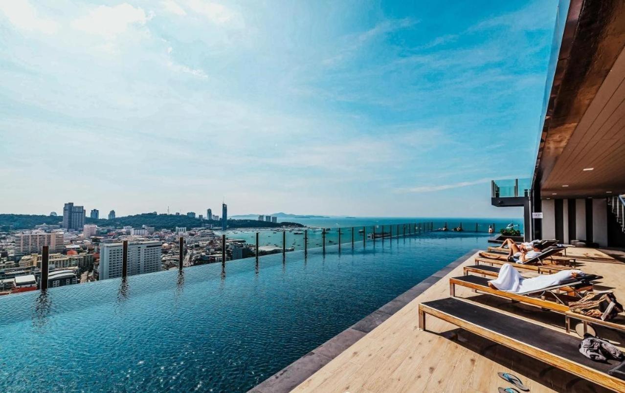 Central Pattaya - Sea View Large Balcony Condo With Infinity Pool 外观 照片