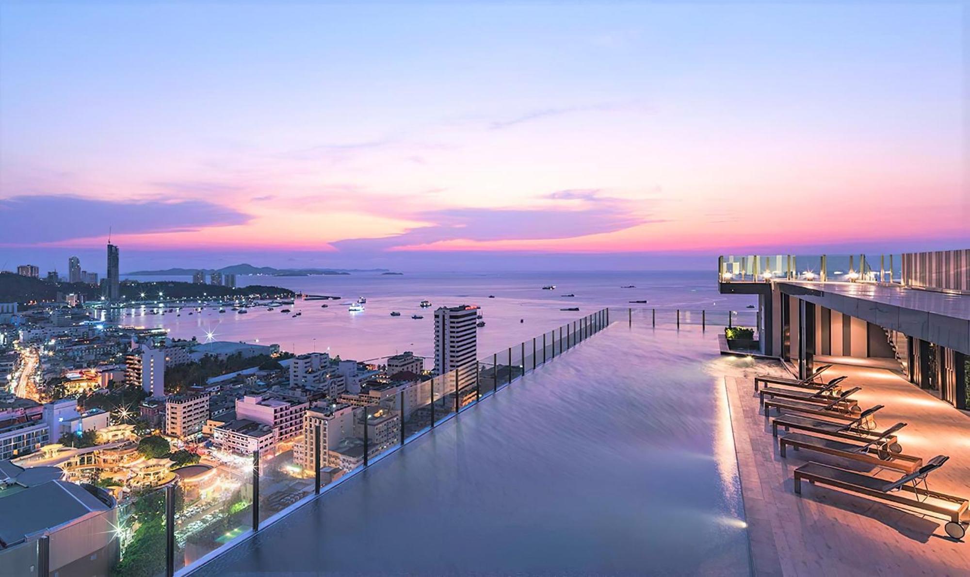 Central Pattaya - Sea View Large Balcony Condo With Infinity Pool 外观 照片