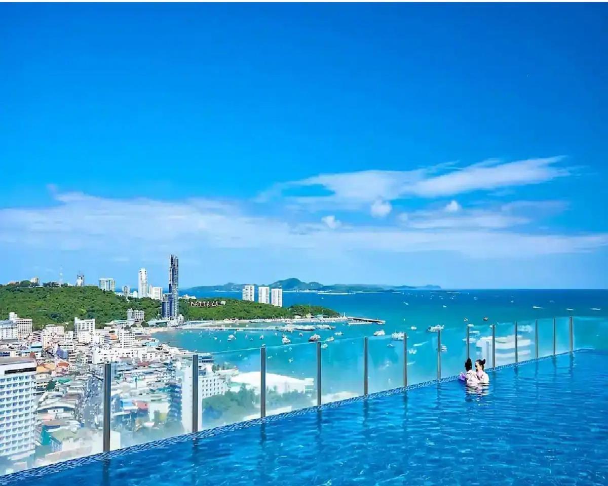 Central Pattaya - Sea View Large Balcony Condo With Infinity Pool 外观 照片